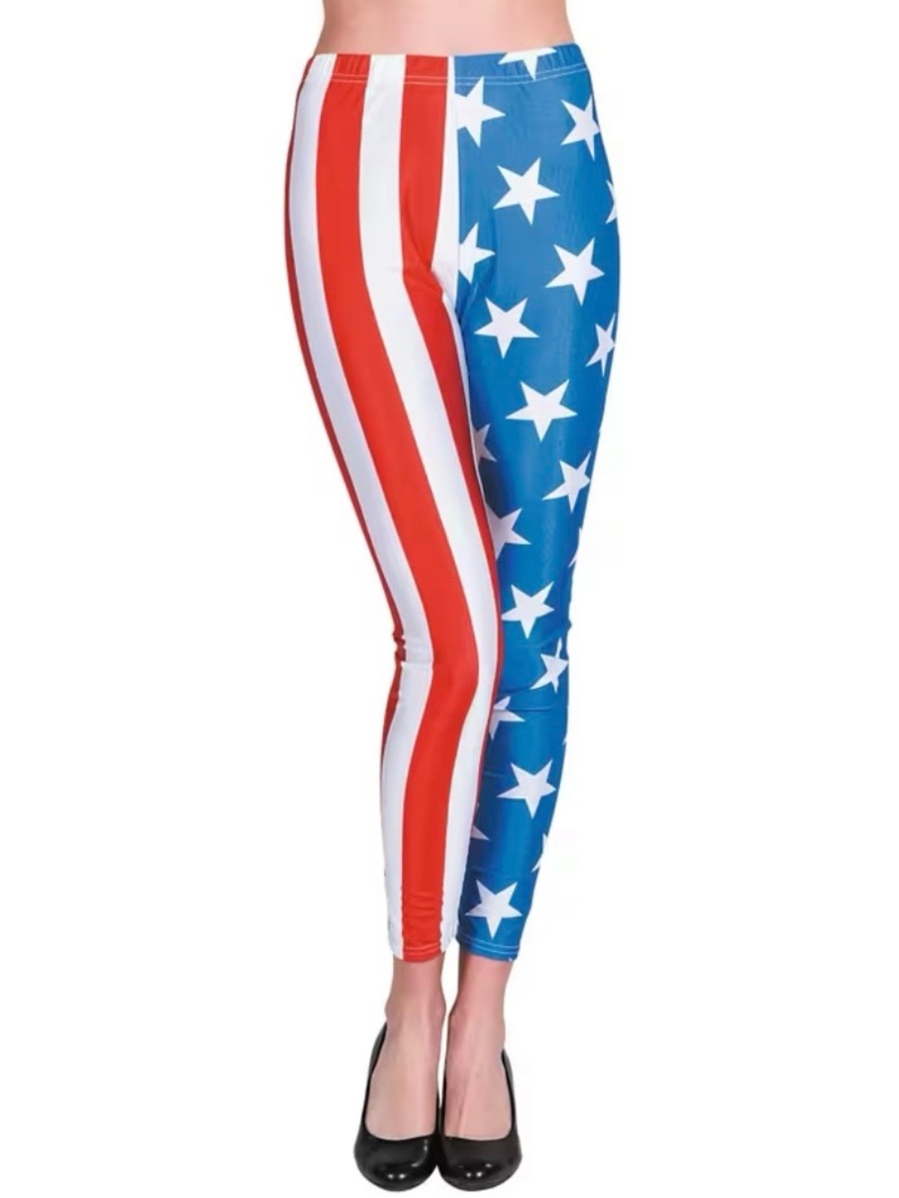 Adult's Patriotic Leggings Patriotic Red White Blue Leggings - July 4th